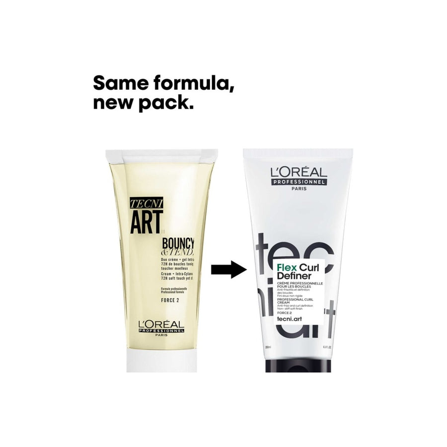 Mesma fórmula, embalagem nova: o antigo Bouncy Cream é agora o Flex Curl Definer