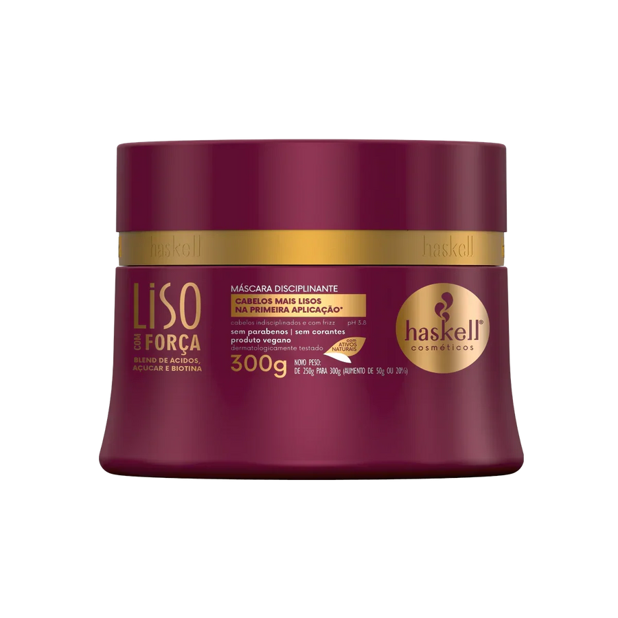 Haskell Liso Com Força Máscara 300g - Ilha dos cosméticos