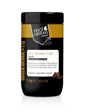 Real Natura Pro-Reparação Bomba Café Máscara 1kg - Ilha dos cosméticos