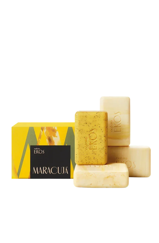 Natura Ekos Maracujá Sabonete Cremoso e Exfoliante 4x100g - Ilha dos cosméticos