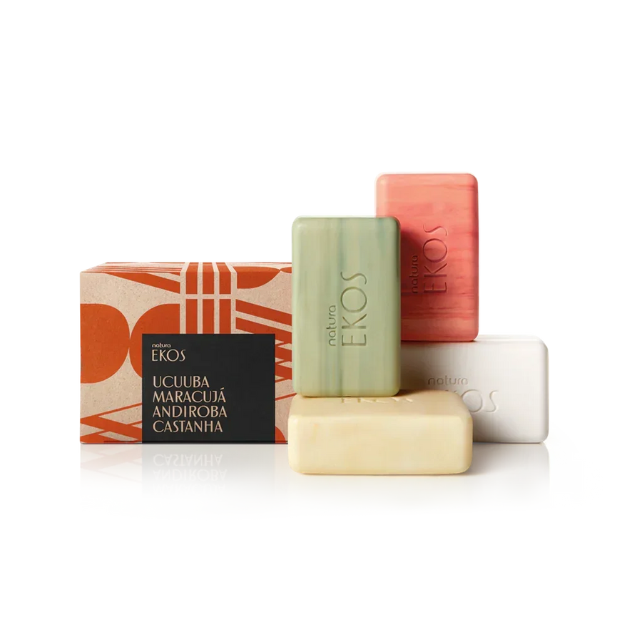 Natura Ekos Sabonete Cremoso Ucuuba Maracujá Andiroba e Castanha 4x100g - Ilha dos cosméticos