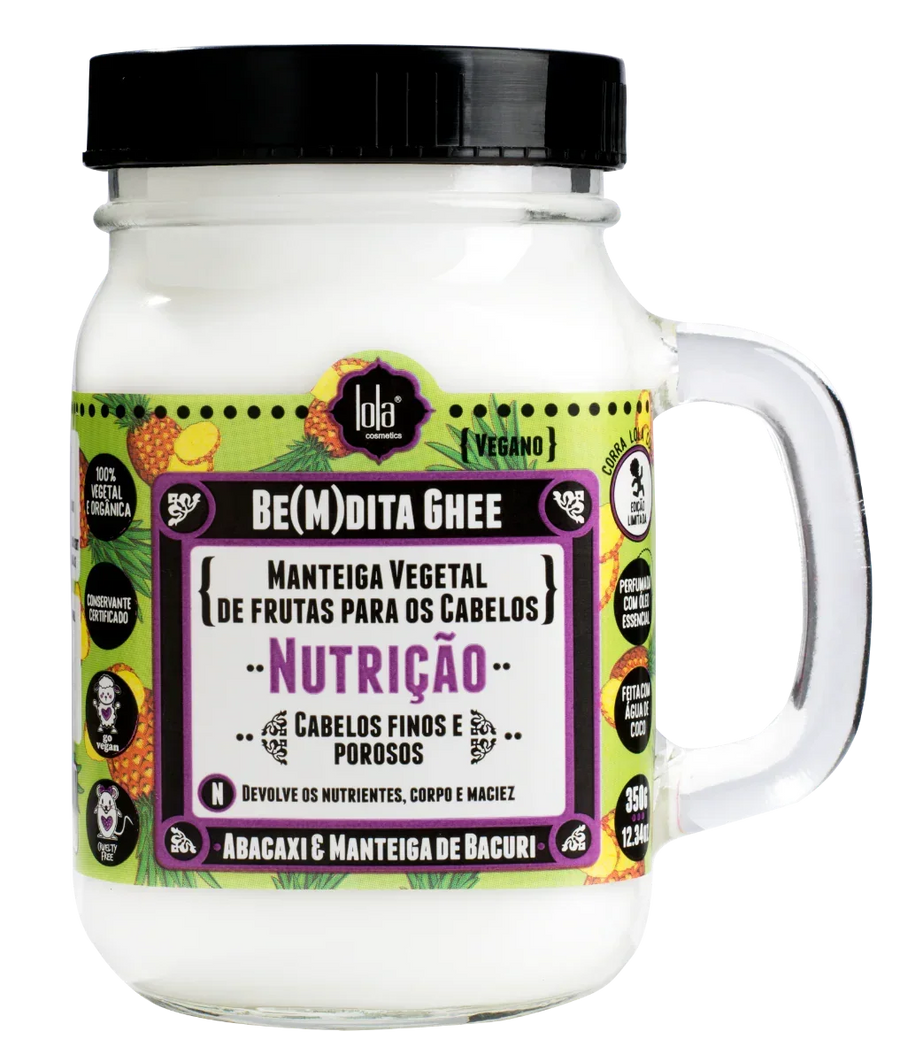 Lola BE(M)Dita Ghee Máscara Nutrição Abacaxi e Manteiga de Bacuri 350g - Ilha dos cosméticos