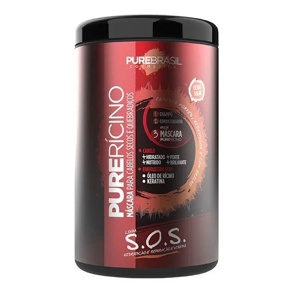 Pure Brasil Pure Rícino Máscara 1 kg - Ilha dos cosméticos