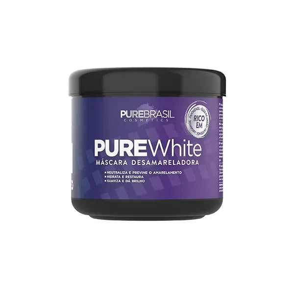 Pure Brasil Pure White Máscara Desamareladora 500ml - Ilha dos cosméticos