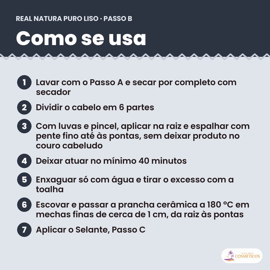 Como se usa a Escova Progressiva Real Natura Puro Liso