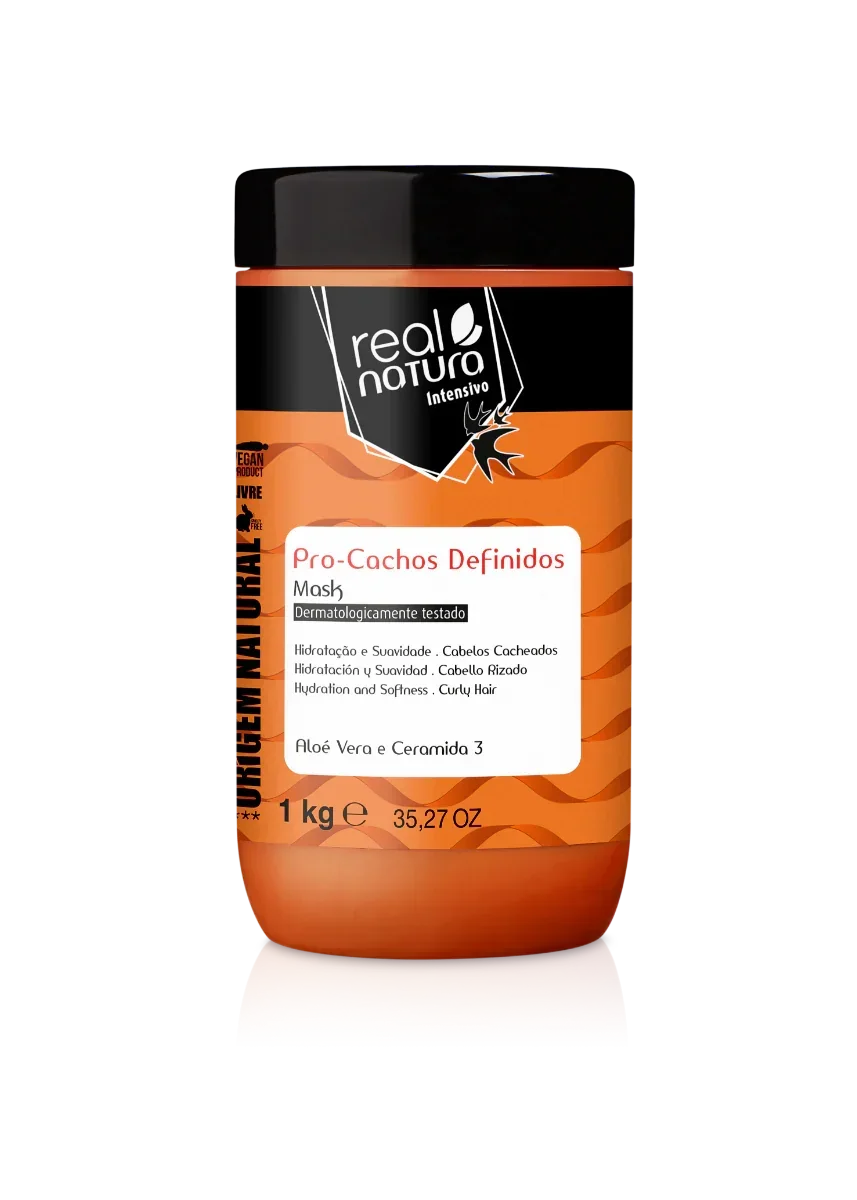 Real Natura Pro-Cachos Definidos Máscara Sem Sal 1kg (Liberado) - Ilha dos cosméticos