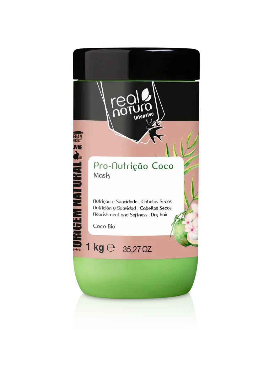 Real Natura Pro-Nutrição Coco (Liberado) Máscara Sem Sal 1kg - Ilha dos cosméticos