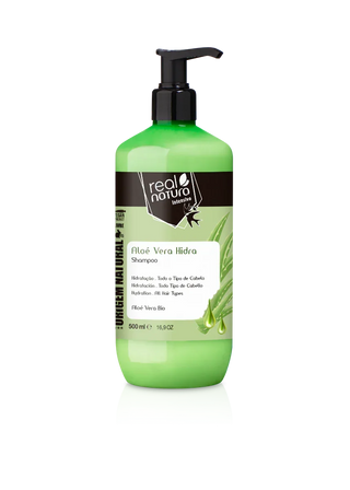 Real Natura Aloe Vera Hidra Shampoo 500ml - Ilha dos cosméticos