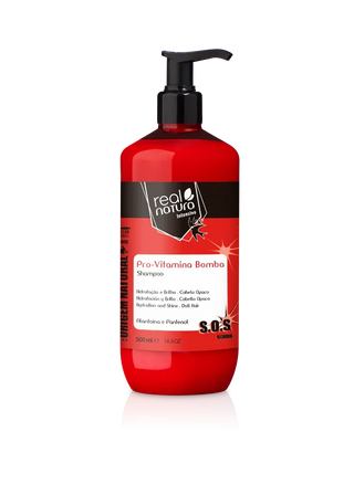 Real Natura Pró-Vitamina Bomba Shampoo 500ml - Ilha dos cosméticos