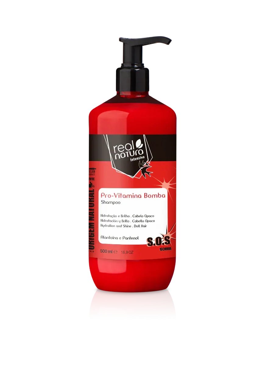Real Natura Pró-Vitamina Bomba Shampoo 500ml - Ilha dos cosméticos