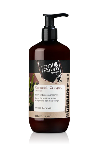 Real Natura Caracóis Crespos Shampoo Liberado 500ml - Ilha dos cosméticos