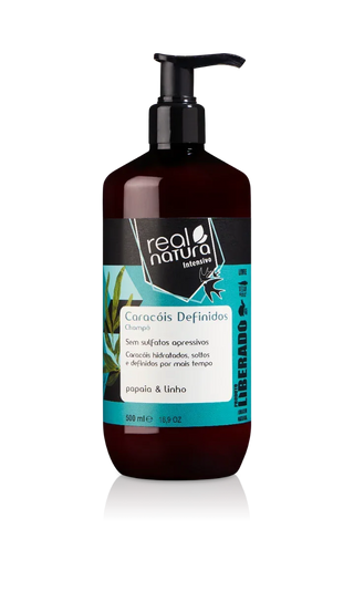 Real Natura Caracóis Definidos Shampoo Liberado 500ml - Ilha dos cosméticos