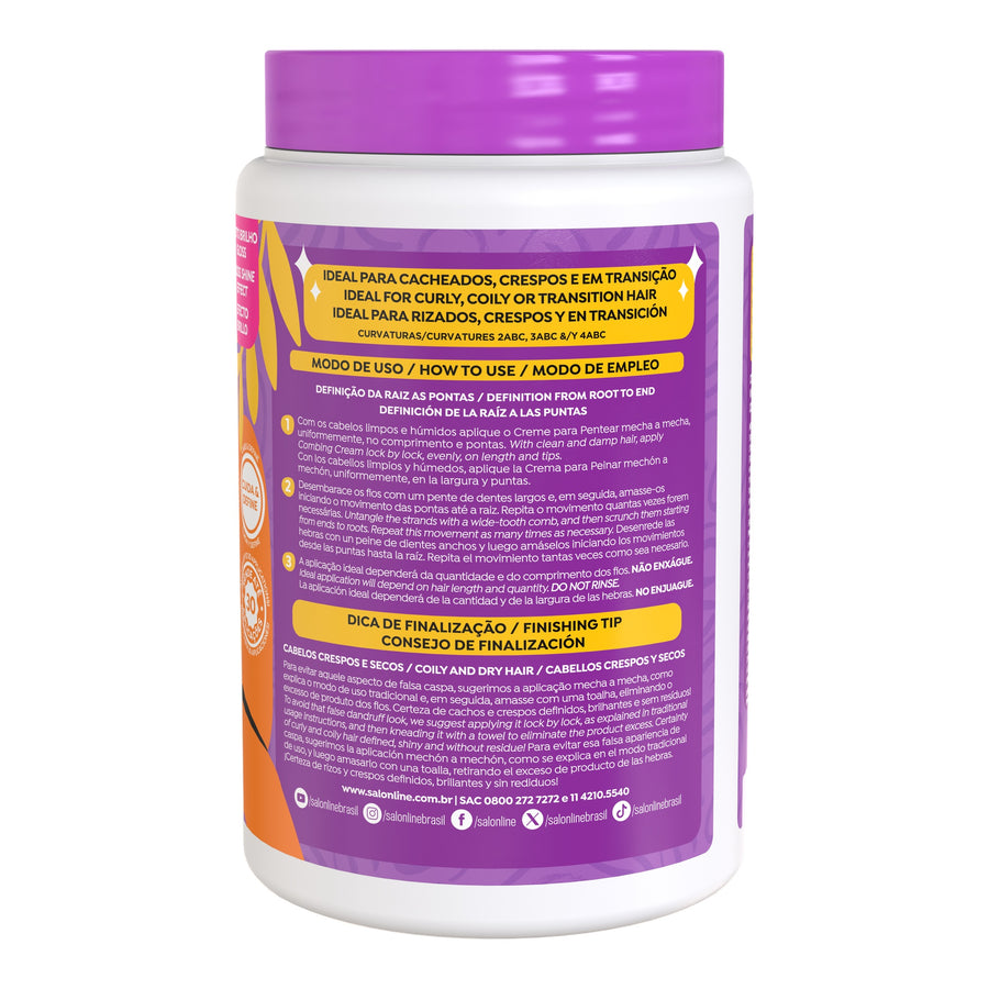 Salon Line Brilho Intenso Creme Para Pentear 1kg — foto oficial da marca