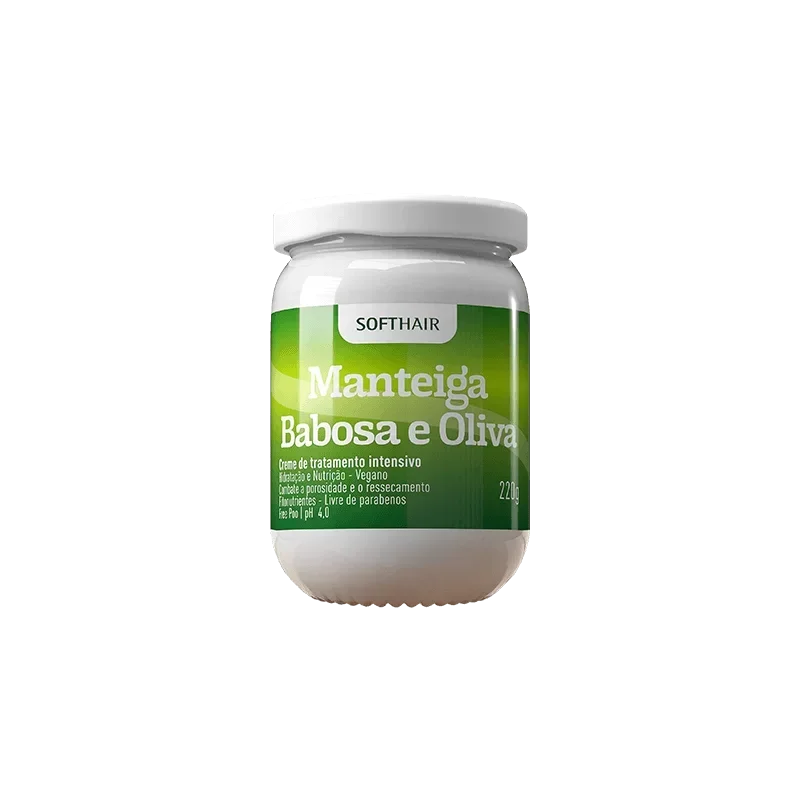 Soft Hair Manteiga Babosa e Oliva 220g - Ilha dos cosméticos