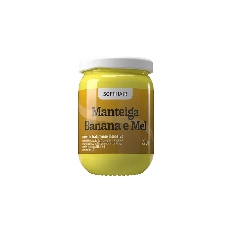 Soft Hair Manteiga Banana e Mel 220g - Ilha dos cosméticos