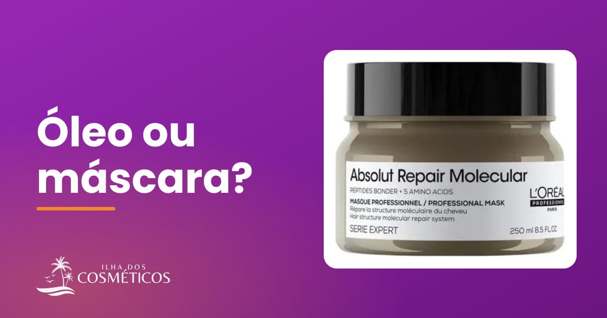 L'Oréal Professionnel Absolut Repair Molecular Máscara Reparadora 250ml, L'Oréal Professionnel