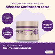 Haskell Matiza+ Violeta Máscara Matizadora Forte: neutraliza tons amarelados, sem sulfatos nem petrolatos