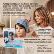RickiParodi Touca Madeixas Nylon Dupla Capa Perfurada