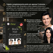Dexe Black Hair Shampoo Colorante Cabelo Preto 25ml x10