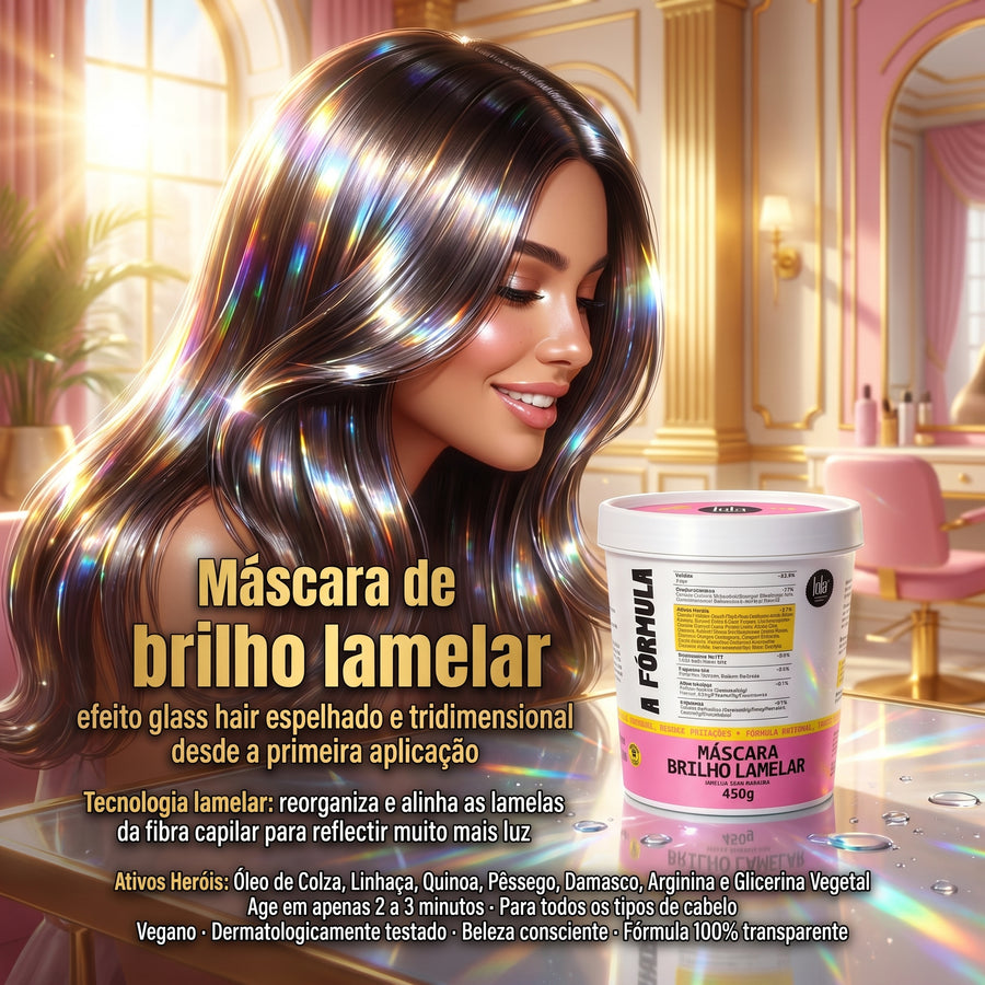 Lola A Fórmula Máscara Brilho Lamelar 450g