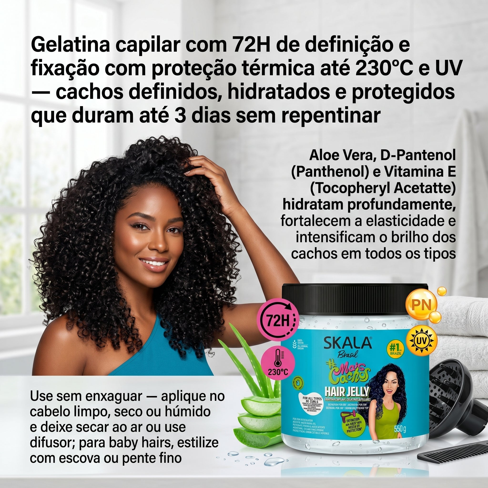 Skala #MaisCachos Hair Jelly Gelatina Capilar 550g