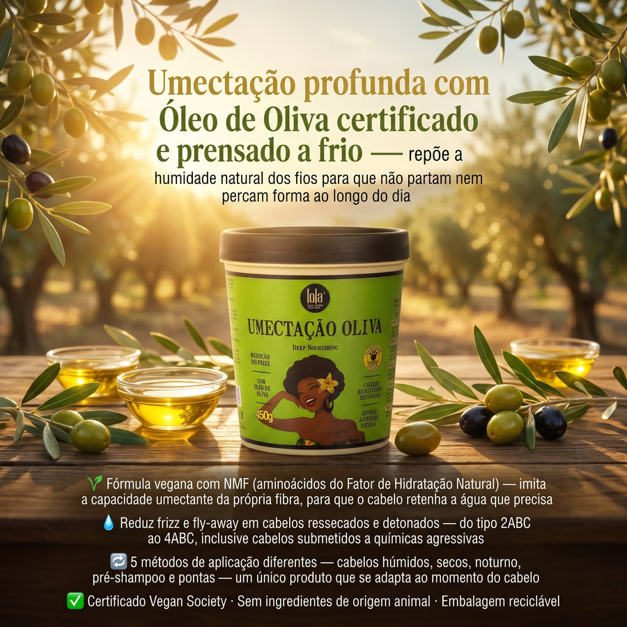 Lola Umectação Oliva  Máscara de Umectação 450g