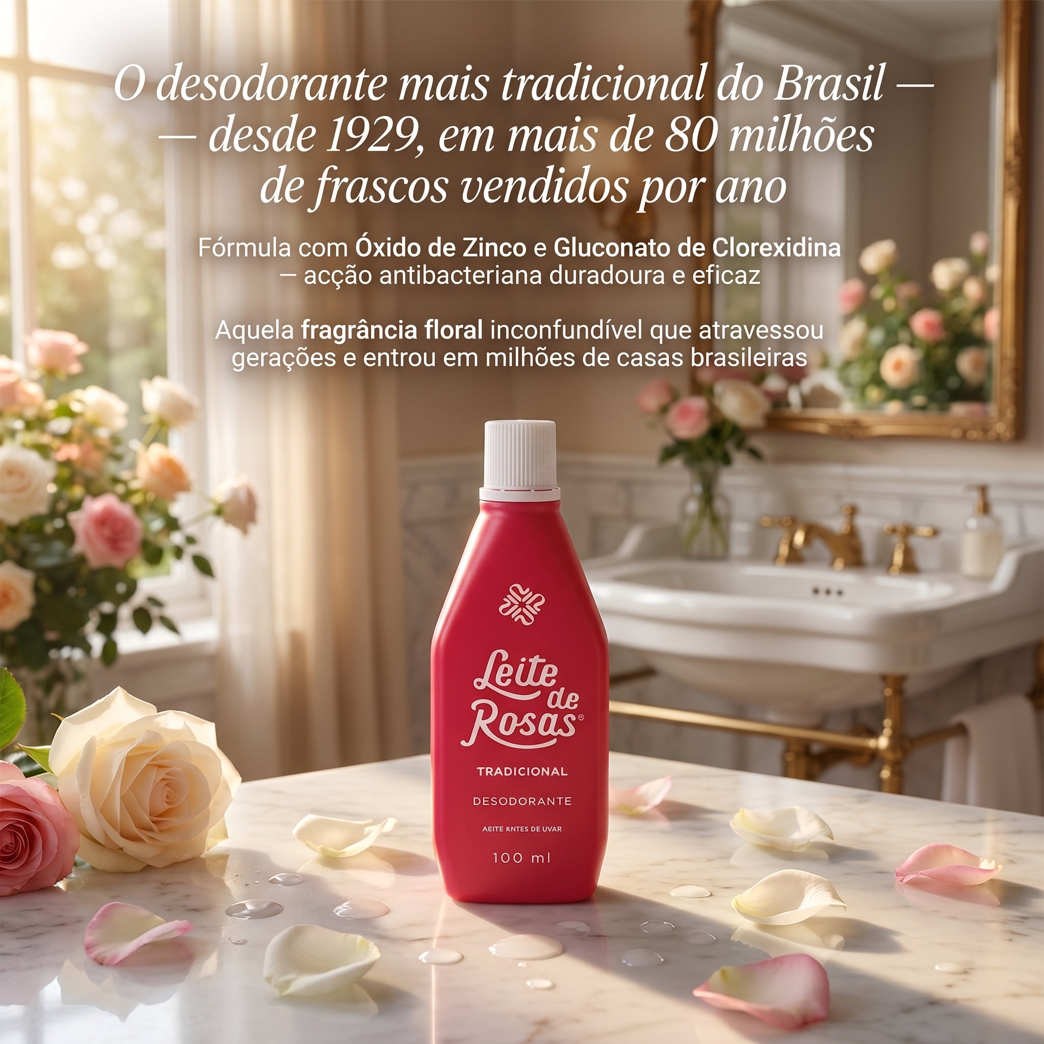 Leite de Rosas Tradicional Desodorante 100ml