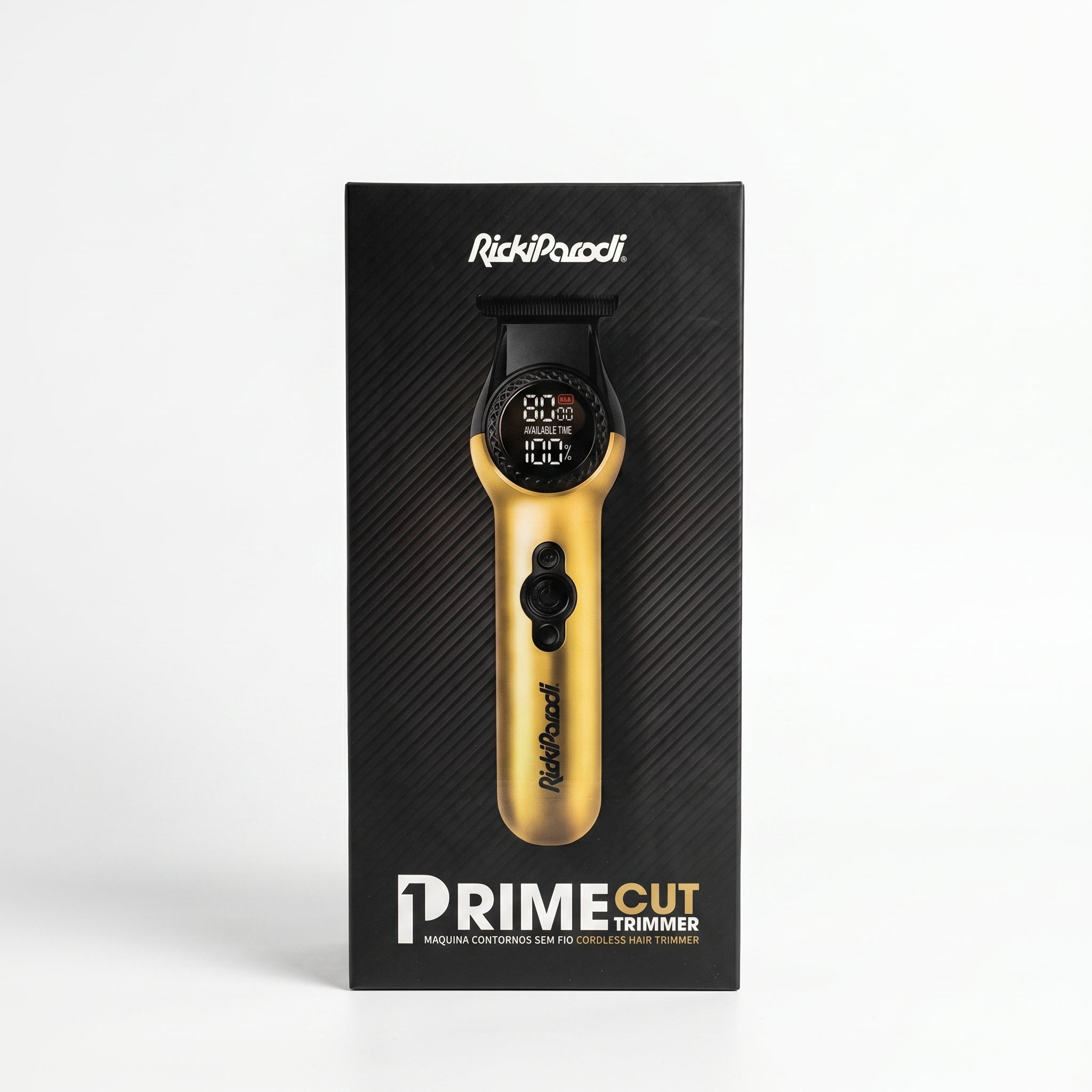 RickiParodi Prime Cut Trimmer Máquina de Contornos Sem Fio 8.000RPM
