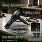 Techshen Professional Action 2100 Secador de Cabelo Profissional 2100W