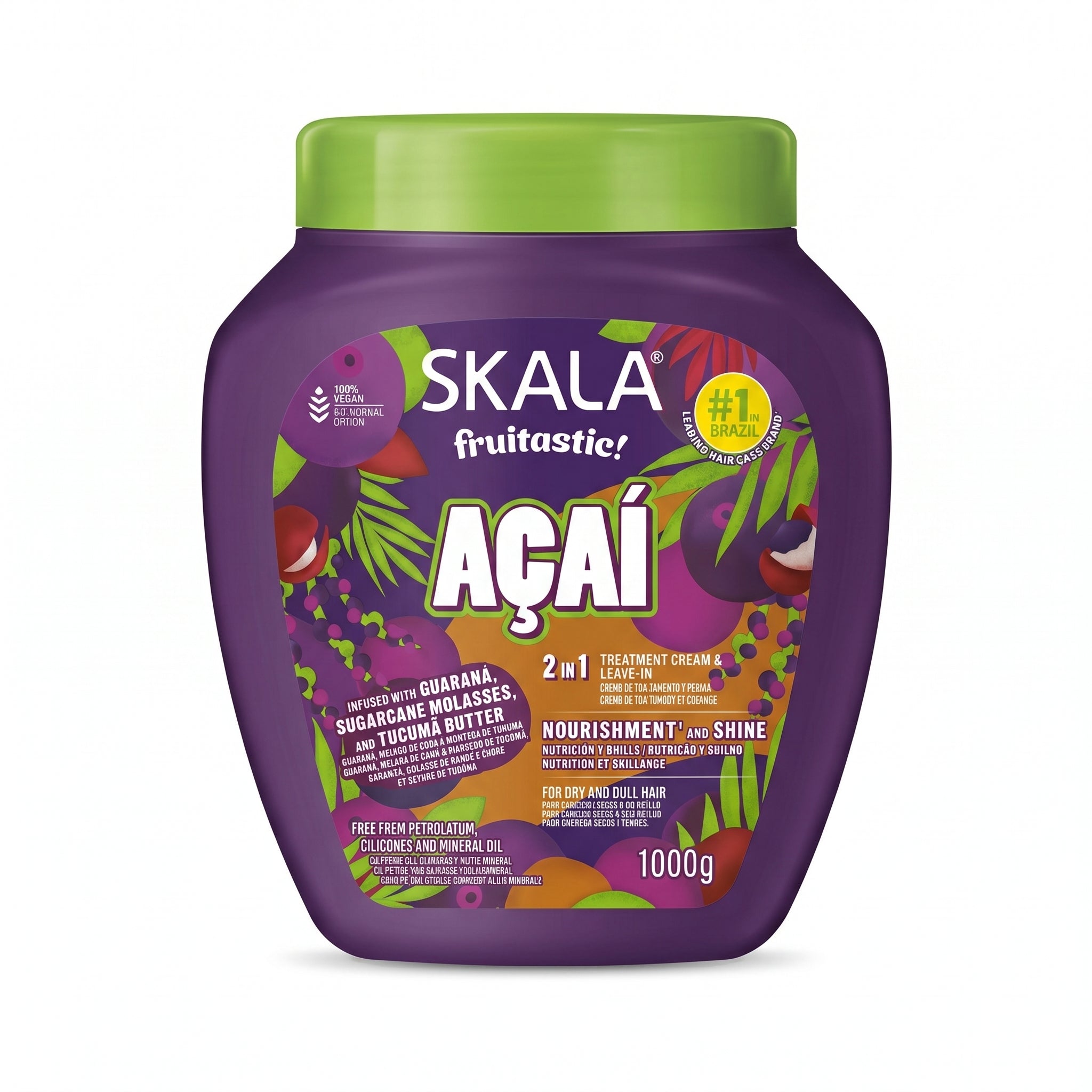 Skala Fruitastic Açaí Creme de Tratamento & Leave-in 1000g