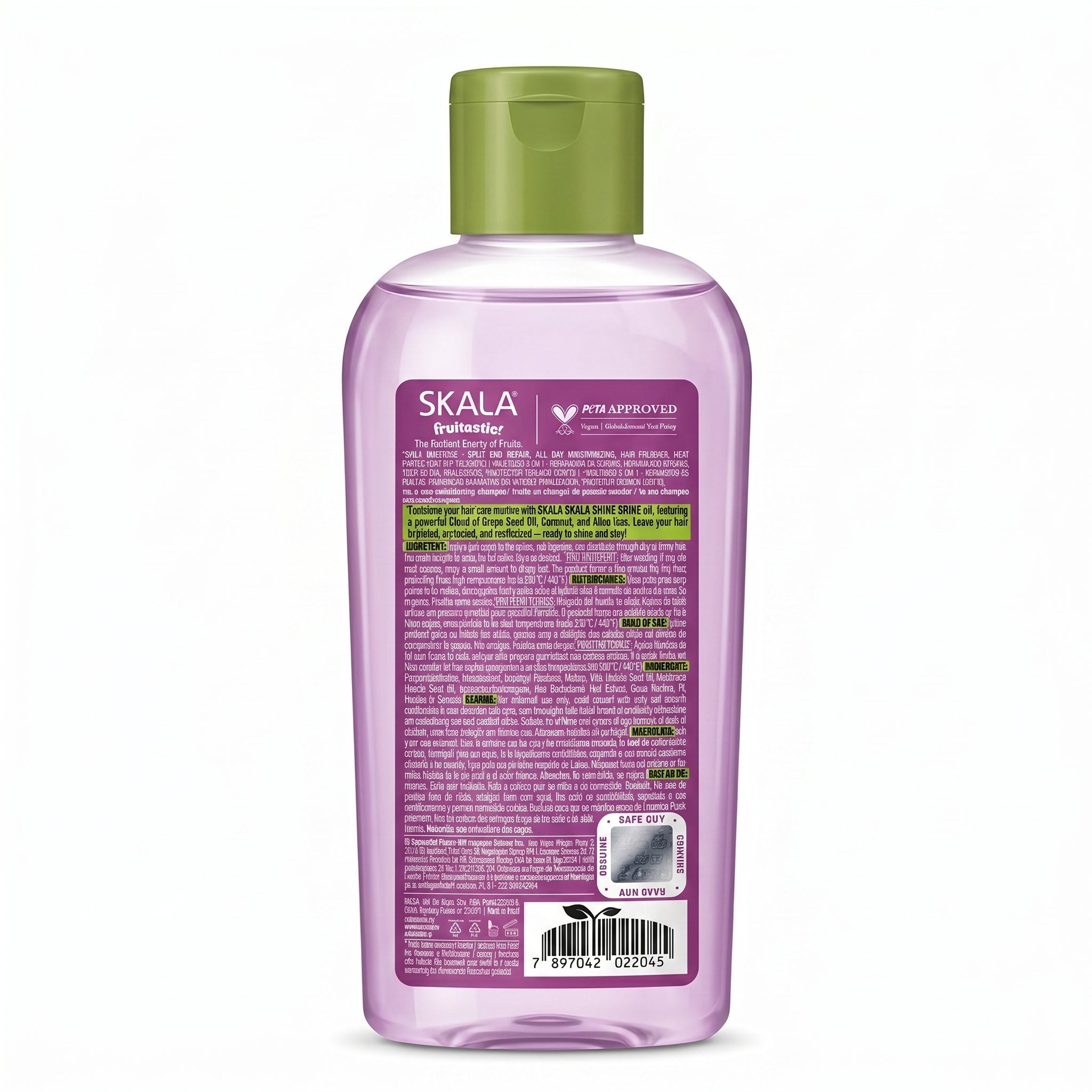 Skala Fruitastic Uva Óleo de Brilho 5 em 1 90ml