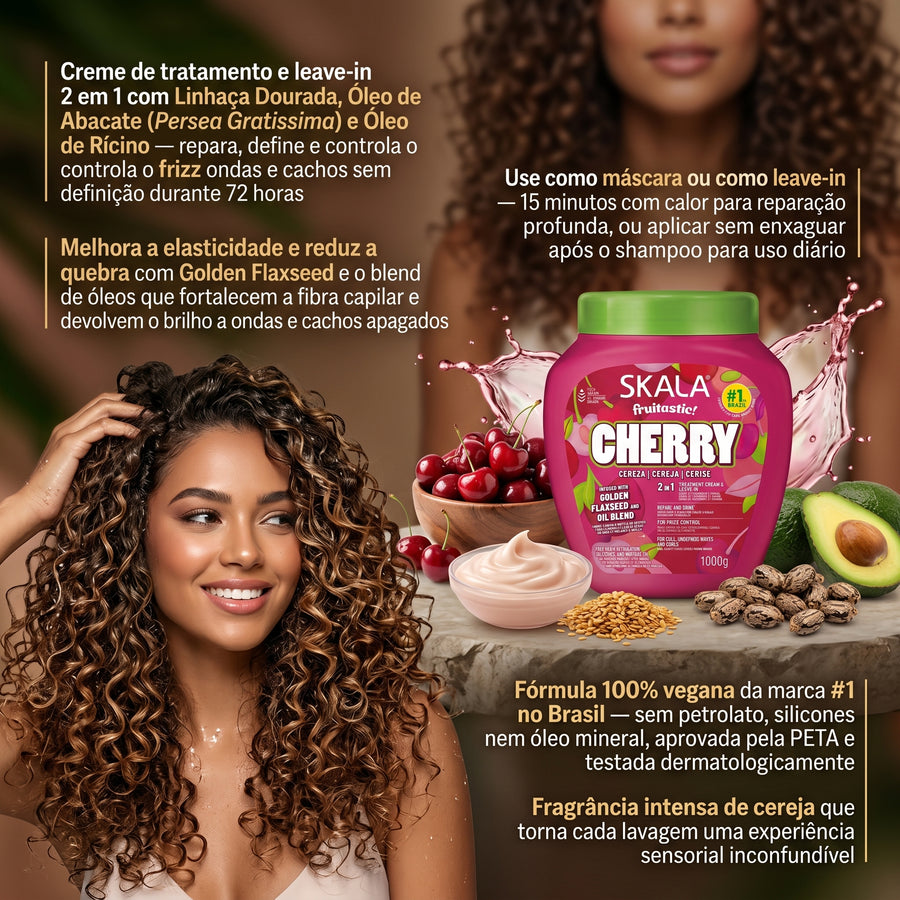 Skala Fruitastic Cherry Creme de Tratamento & Leave-in 1000g