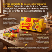 Garoto Caixa Sortida Chocolates Bombons Tabletes e Wafers 220g