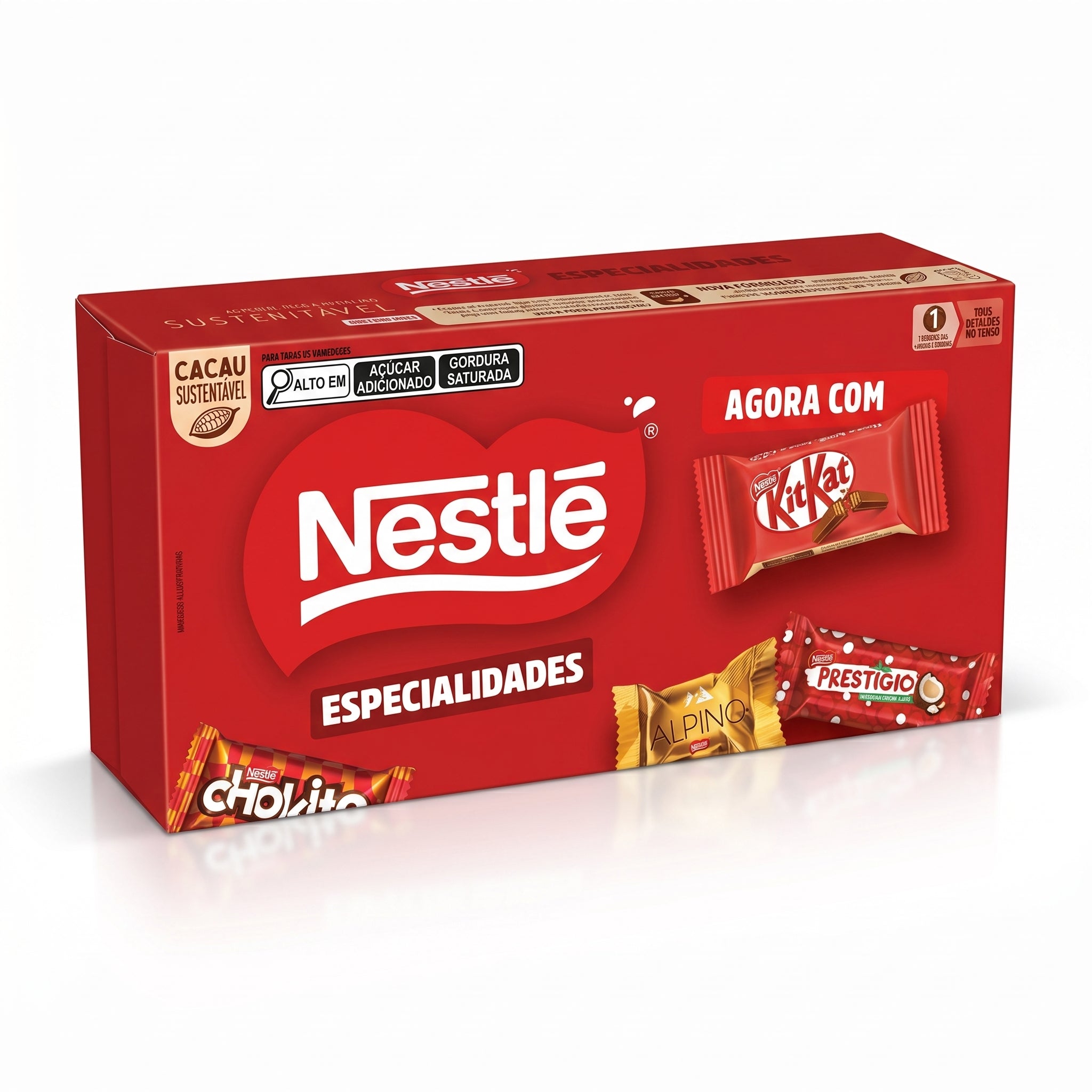 Nestlé Especialidades Caixa Sortida Chocolates Bombons e Wafers 251g