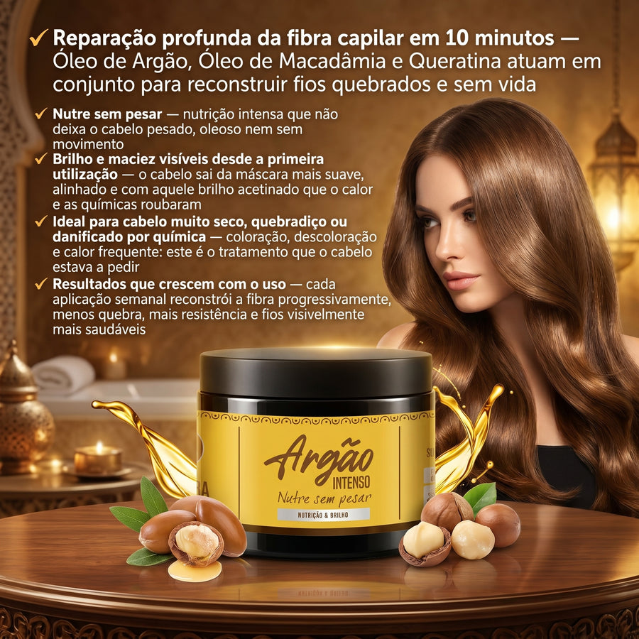 Bamba Argão Intenso Máscara Capilar Nutrição & Brilho 500ml