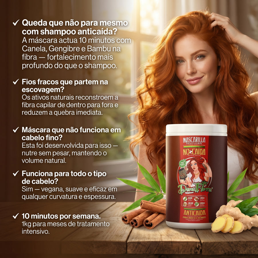 Dona Flora Não+Queda Máscara Anti-Queda & Crescimento 1kg