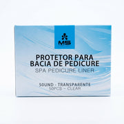MS Professional Protetor Descartável para Bacia de Pedicure 50 Unidades