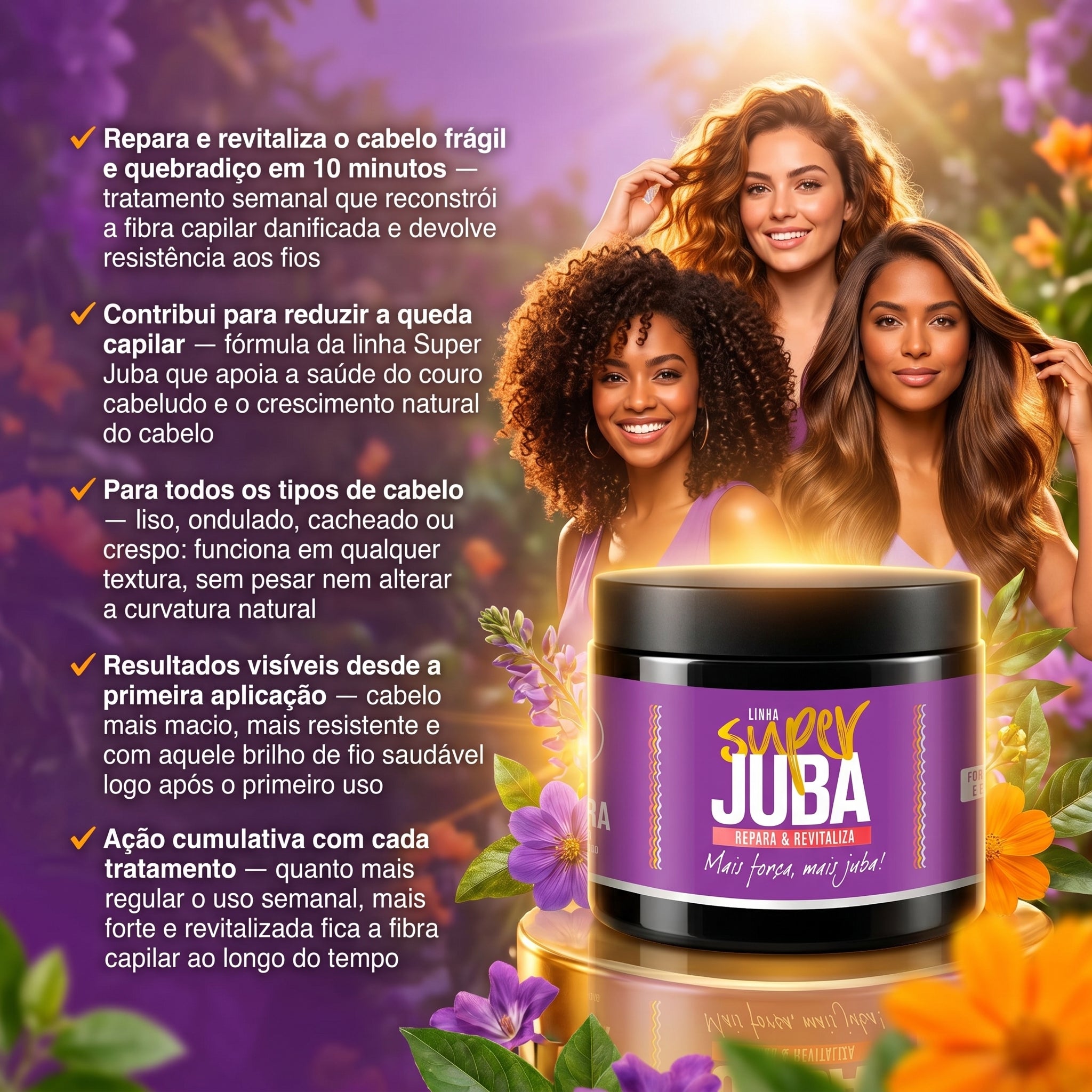 Bamba Super Juba Máscara Capilar Repara & Revitaliza 500ml