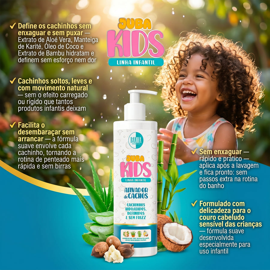 Bamba Juba Kids Ativador de Cachos Infantil 500ml