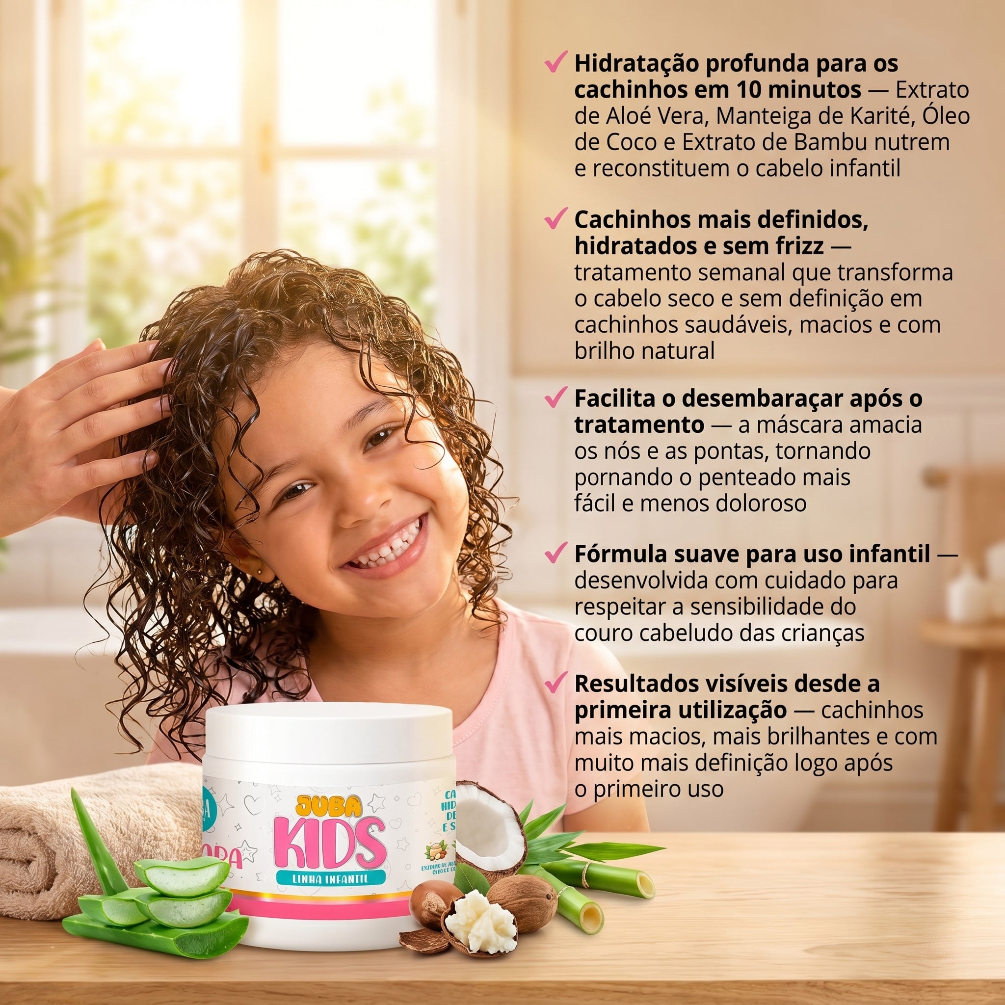 Bamba Juba Kids Máscara Capilar Infantil 500ml