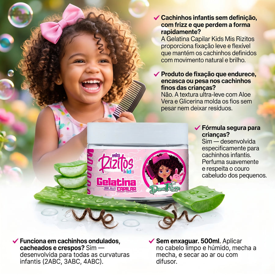 Dona Flora Kids Meus Cachinhos Gelatina Capilar Definição 500ml