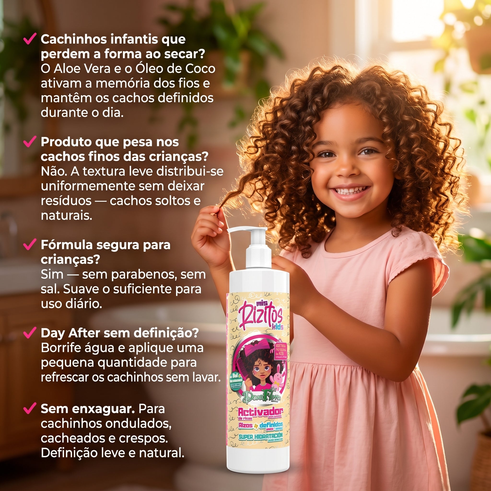 Dona Flora Kids Meus Cachinhos Ativador Definição 500ml