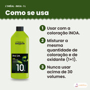 Como se usa o oxidante L'Oréal Professionnel iNOA 1 l, passo a passo