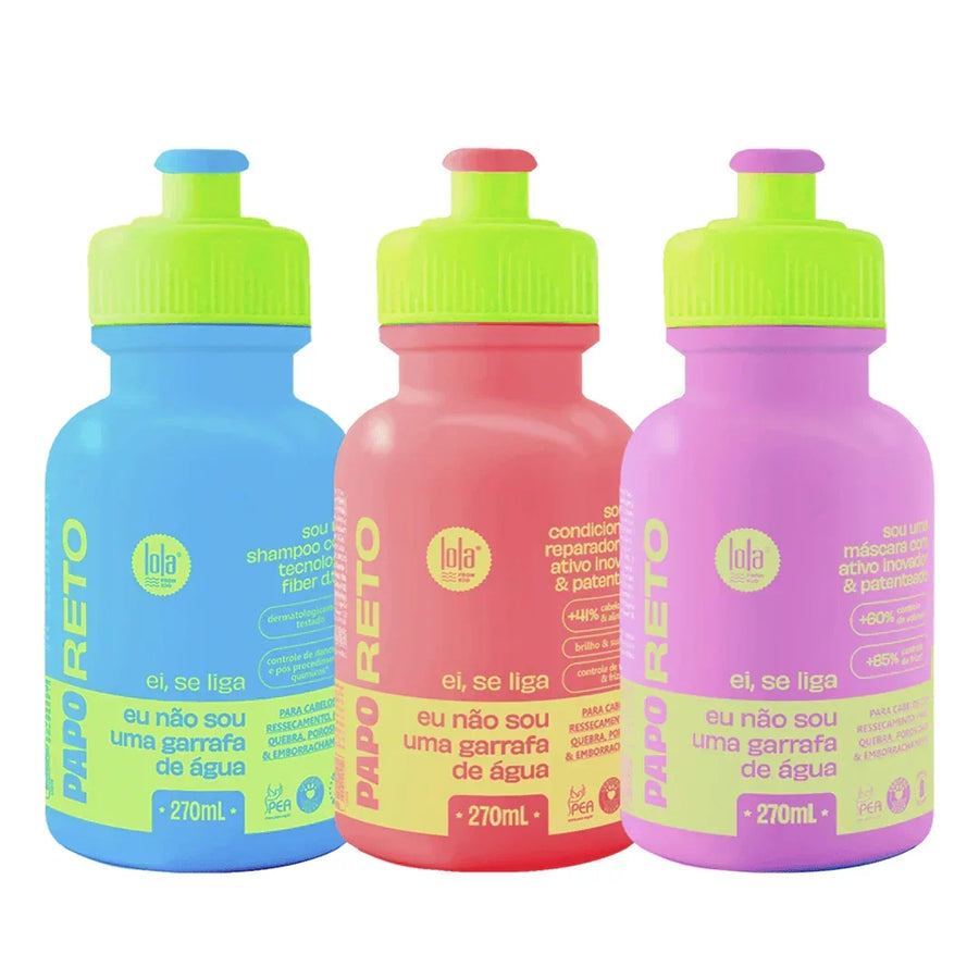 Lola Pack Papo Reto – Kit Detox, Reparação e Brilho Espelhado
