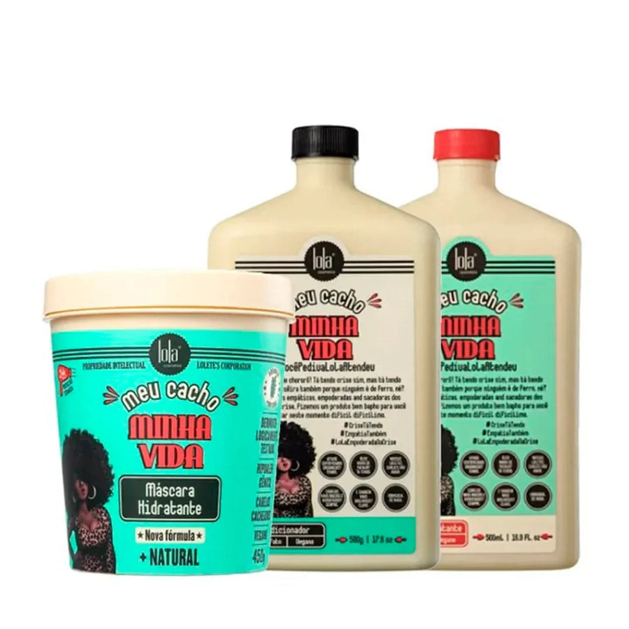 Lola Pack Meu Cacho minha Vida  Máscara+Shampoo+Condicionandor