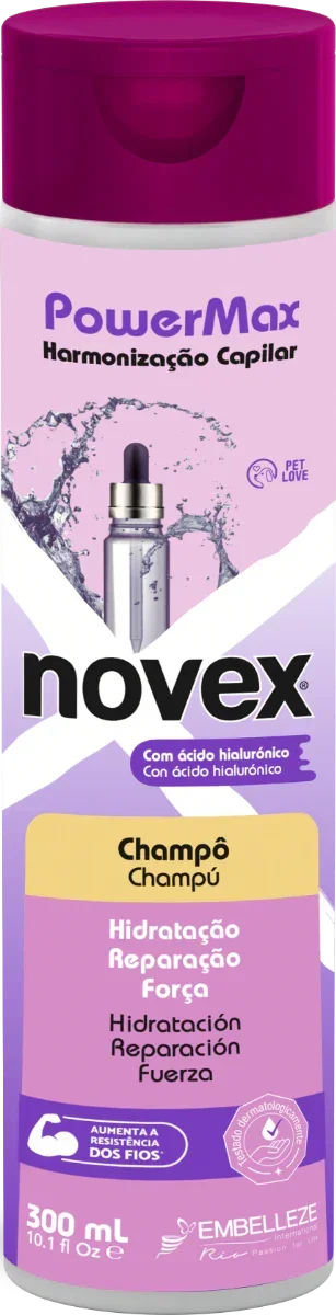 Novex PowerMax Harmonização Capilar Shampoo 300ml - Ilha dos cosméticos