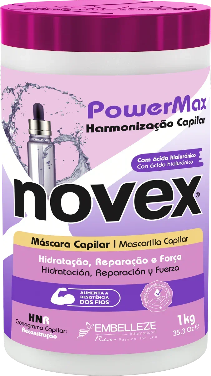 Novex Novex PowerMax Harmonização Capilar Máscara 1Kg - Ilha dos cosméticos