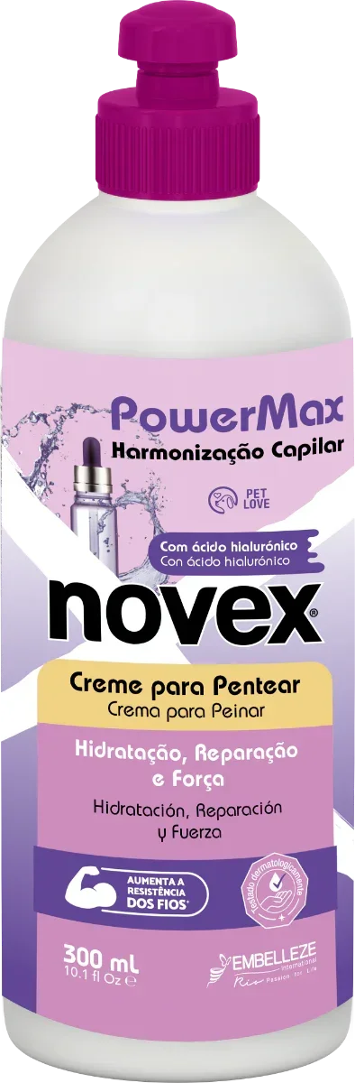Novex PowerMax Harmonização Capilar Creme de Pentear 300ml - Ilha dos cosméticos