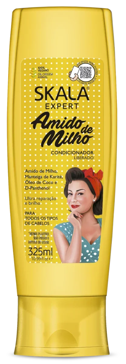 Skala Amido de Milho Condicionador 325ml - Ilha dos cosméticos