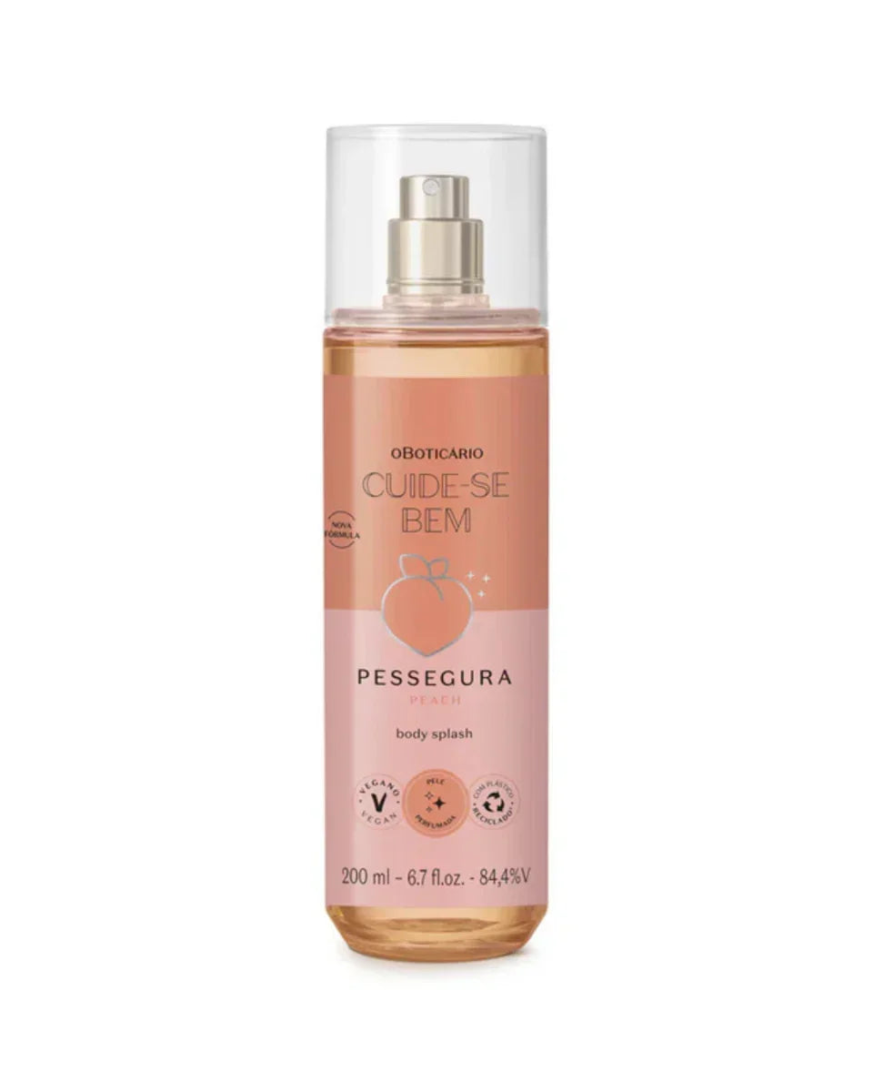 O Boticário Body Splash Cuide-se Bem Pessegura 200ml - Ilha dos cosméticos